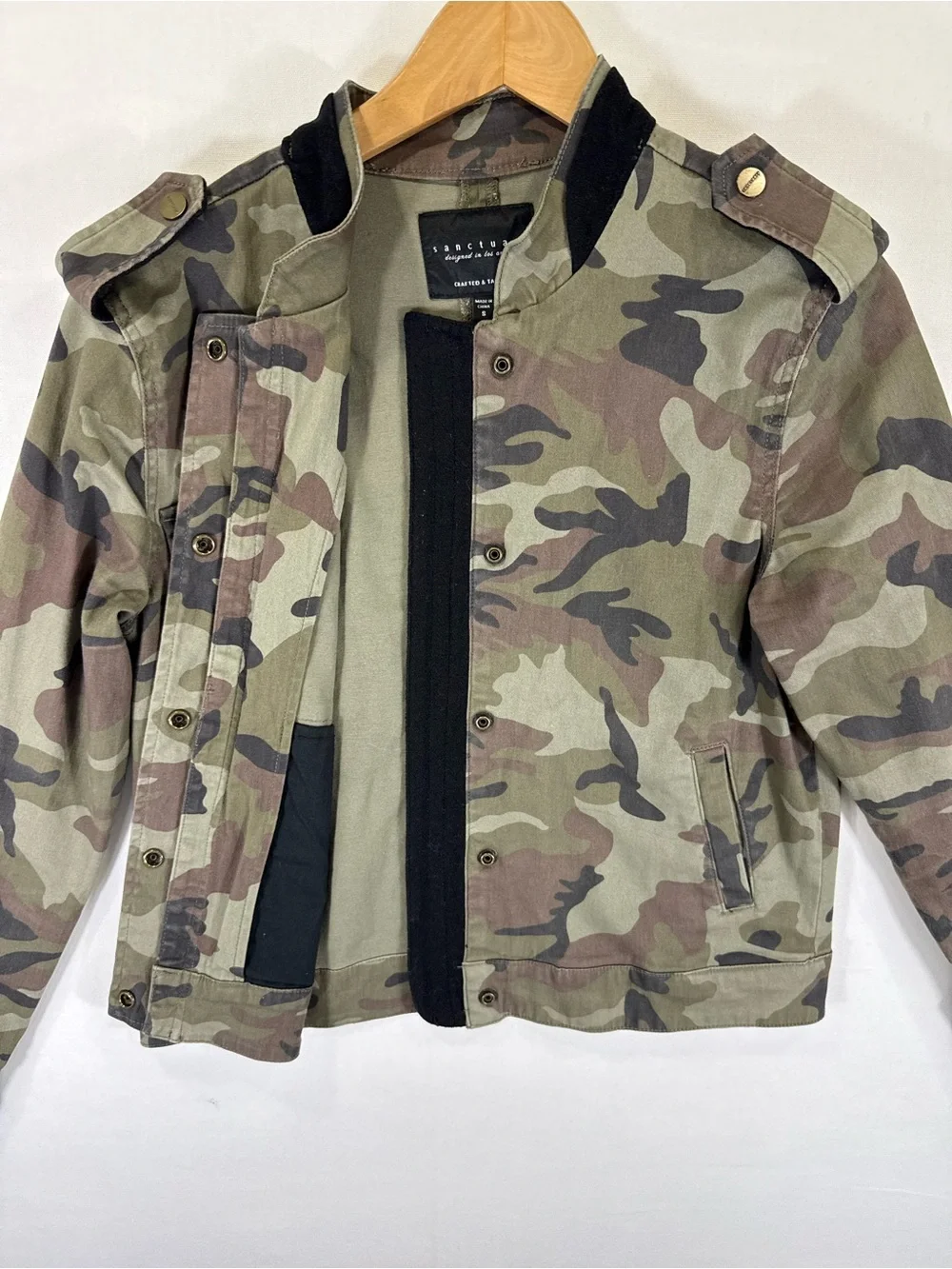 Sanctuary Kids Camo Jacket - Olive & Brown